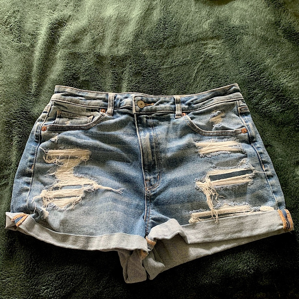 American Eagle High Waisted Stretch Jean Shorts